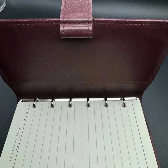 $119 Authentic Louis Vuitton Monogram Mat Agenda PM Notebook Cover Maroon FIRM - Picture 10 of 16